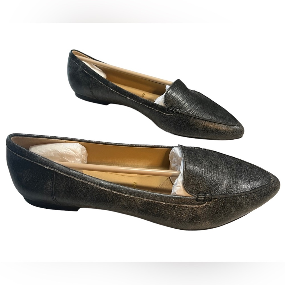 NWOB Trotters Ember Pointy Toe Chic Slip On Loafer Sz 11N Charcoal Gray summer - Picture 1 of 13